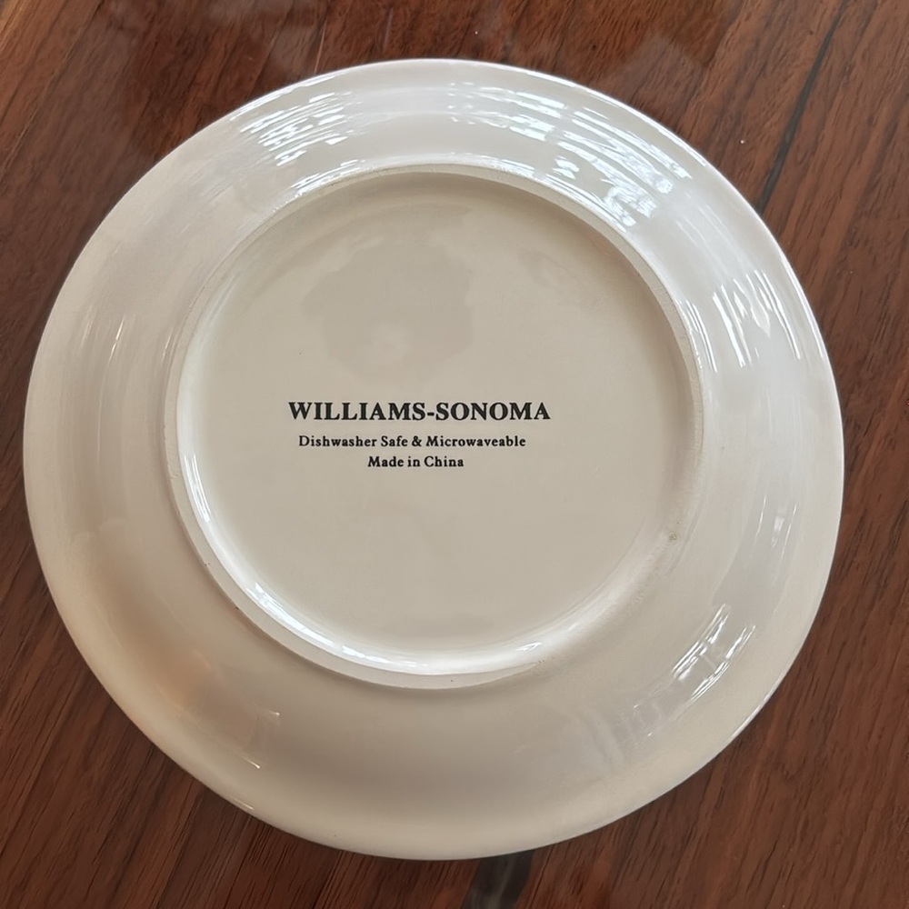 Williams Sonoma embossed white ceramic wine appetizer plates (6) - Picture 8 of 8